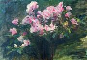 Charles-Amable Lenoir Study of Azaleas oil painting artist